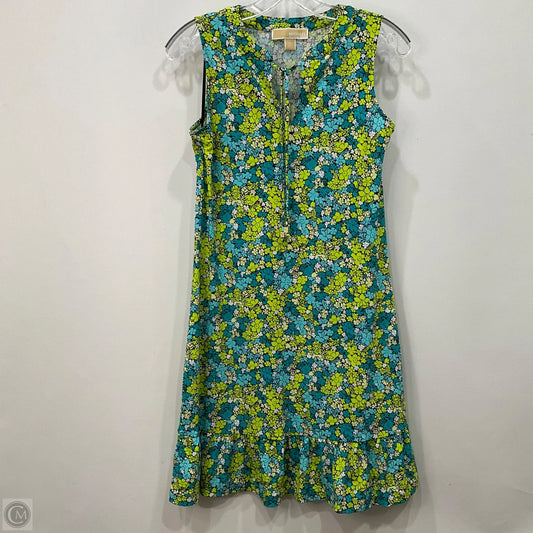 Dress Casual Short By Michael By Michael Kors In Blue & Green, Size: Xs