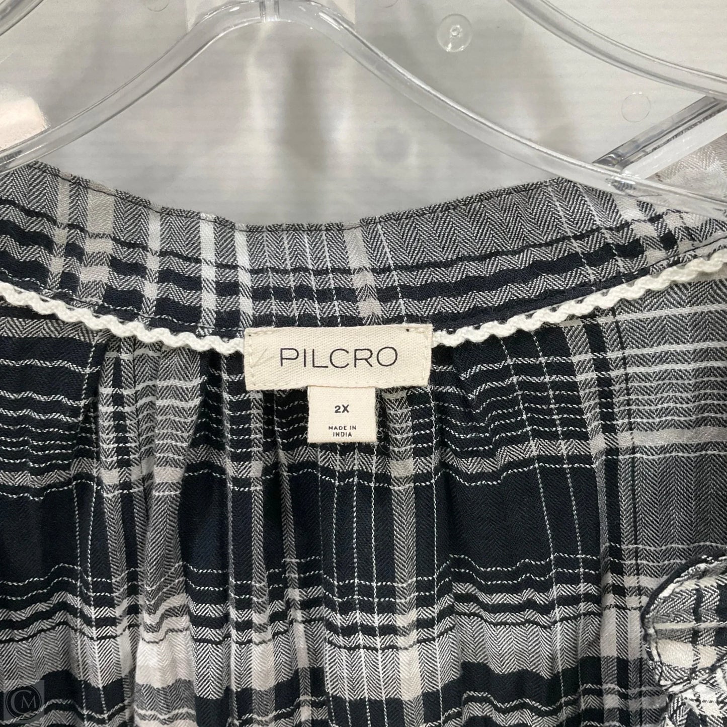 Top Long Sleeve By Pilcro In Plaid Pattern, Size: 2x