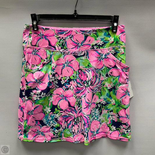 Skirt Designer By Lilly Pulitzer In Green & Pink, Size: Xs