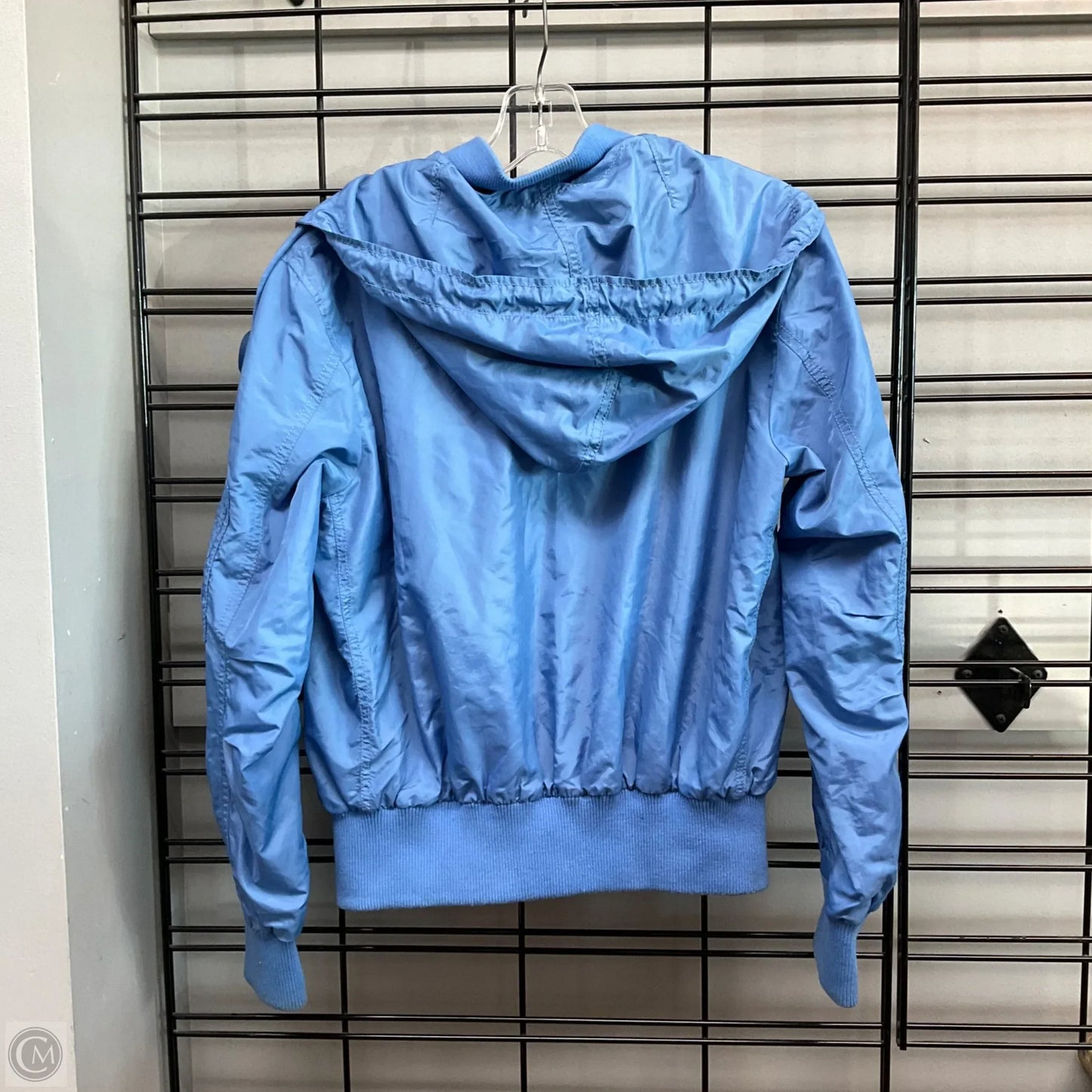 Jacket Designer By Coach In Blue, Size: S