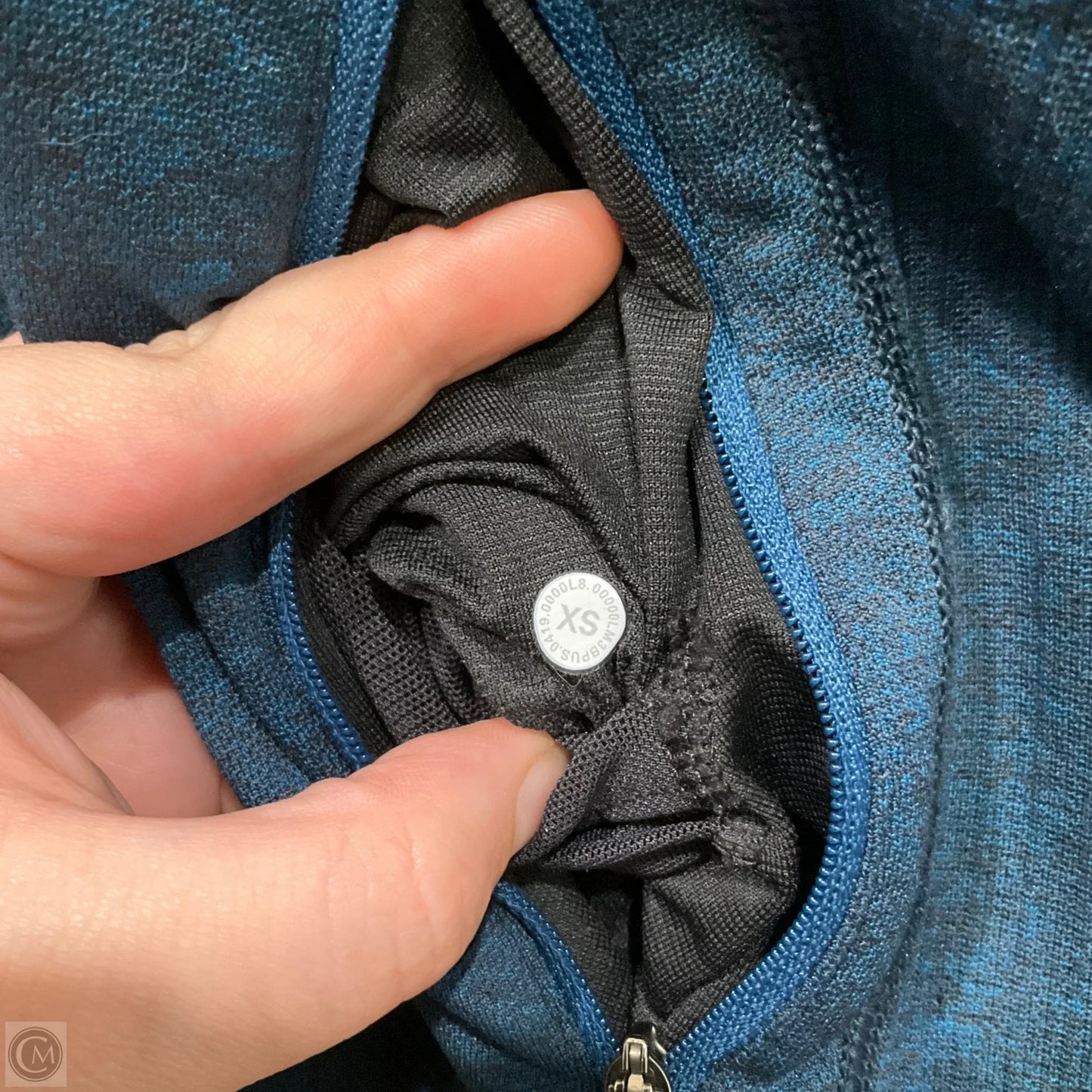 Athletic Jacket By Lululemon In Blue, Size: Xs