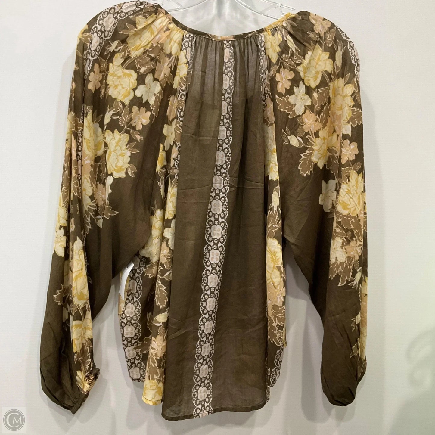 Top Long Sleeve By Free People In Green, Size: Xs