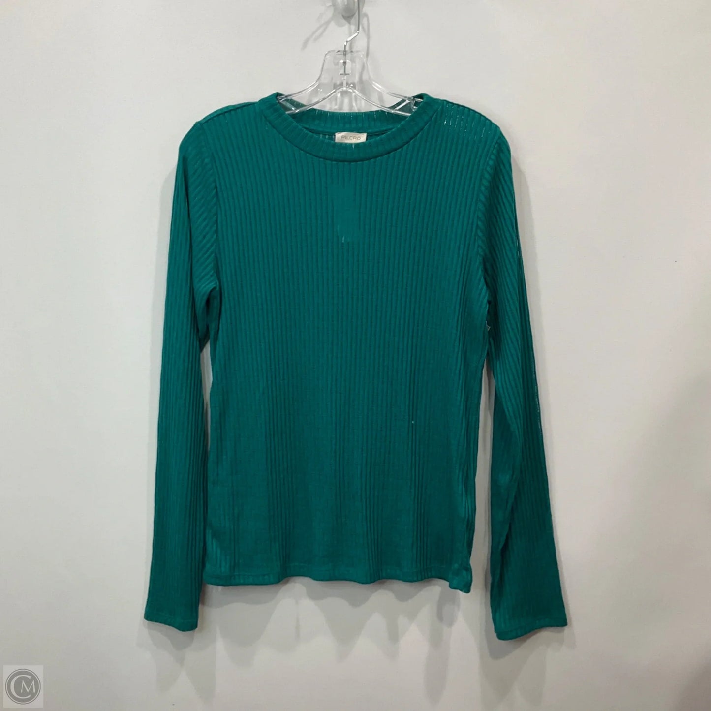 Top Long Sleeve By Pilcro In Green, Size: L