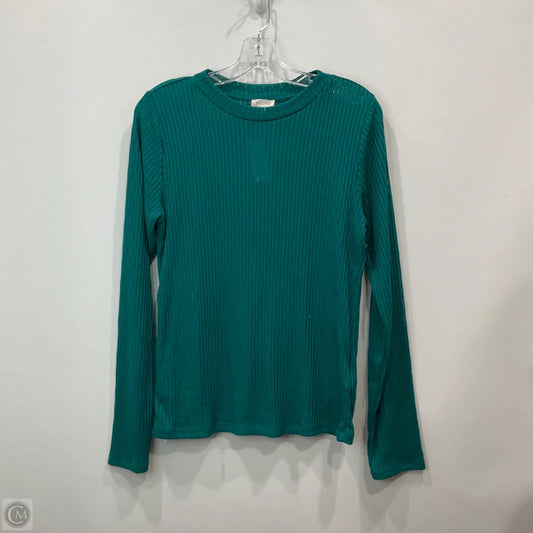 Top Long Sleeve By Pilcro In Green, Size: L