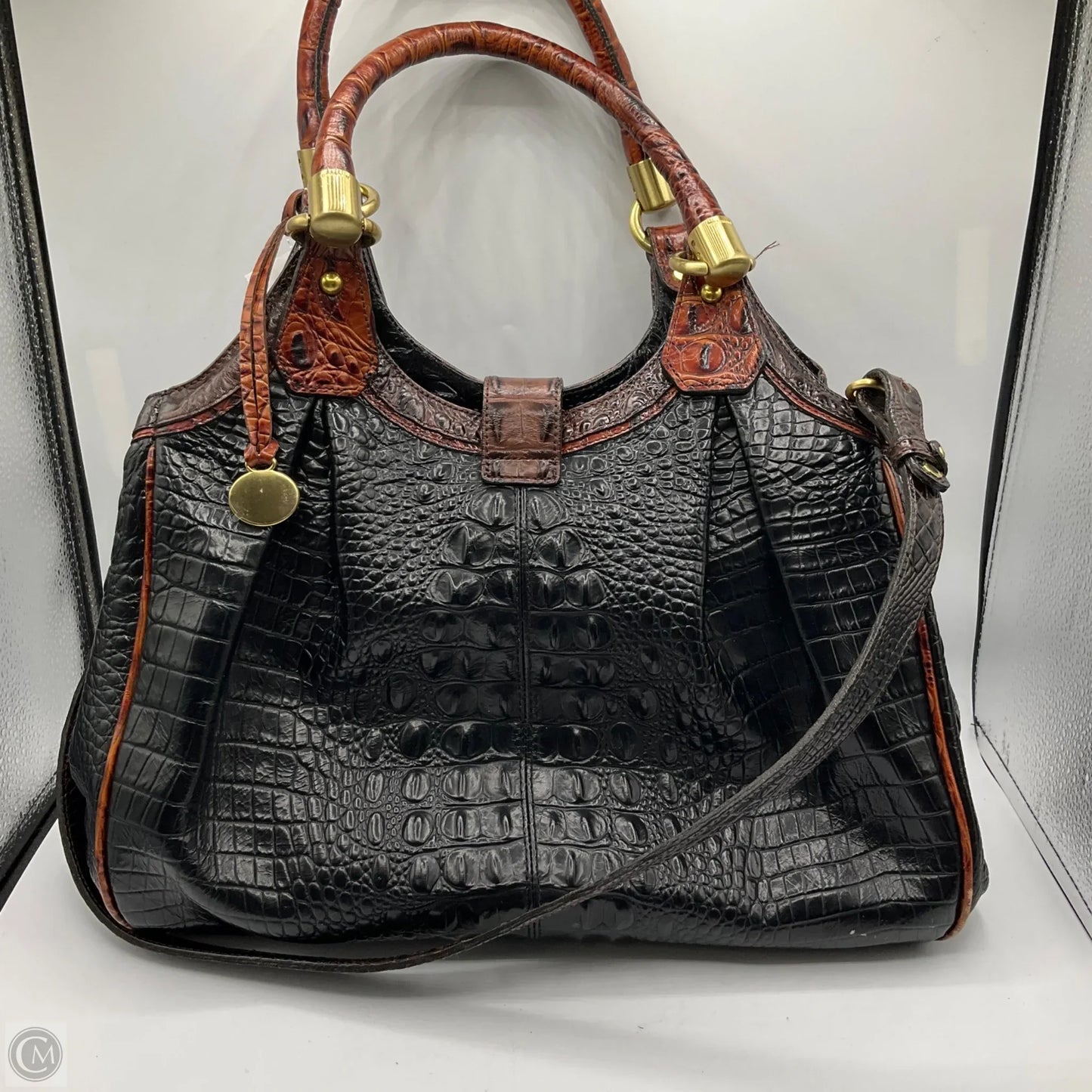 Handbag Designer By Brahmin, Size: Medium