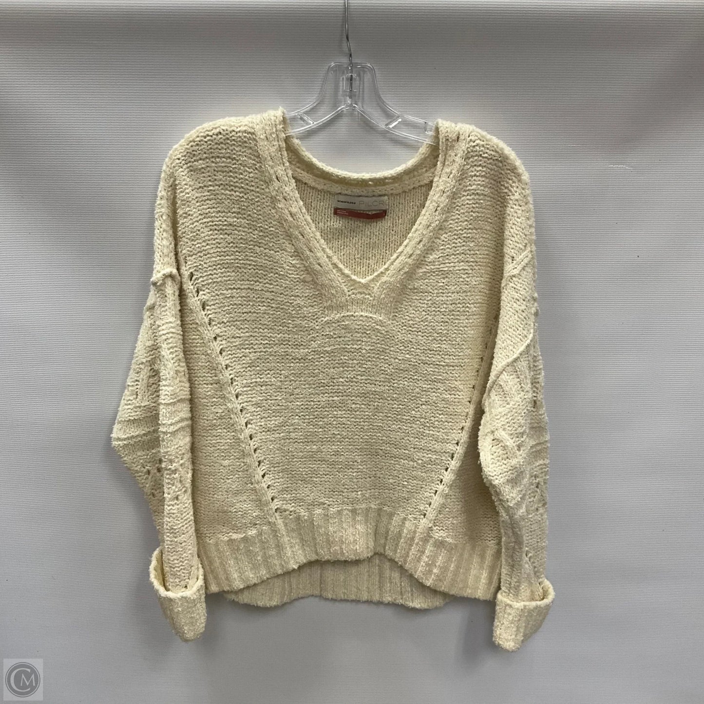 Sweater By Pilcro In White, Size: S