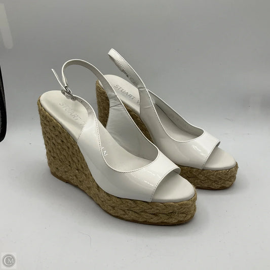 Sandals Heels Block By Stuart Weitzman In White, Size: 7