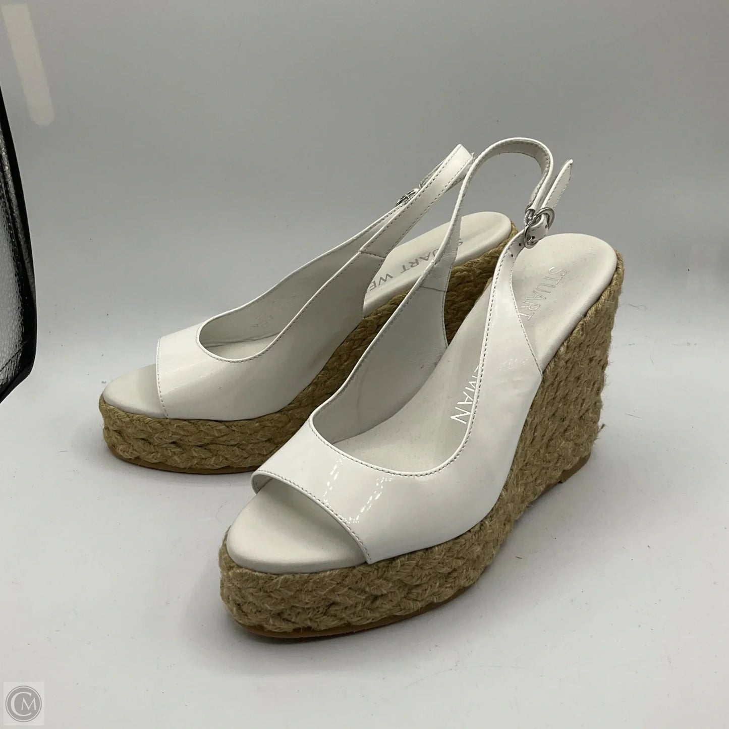 Sandals Heels Block By Stuart Weitzman In White, Size: 7