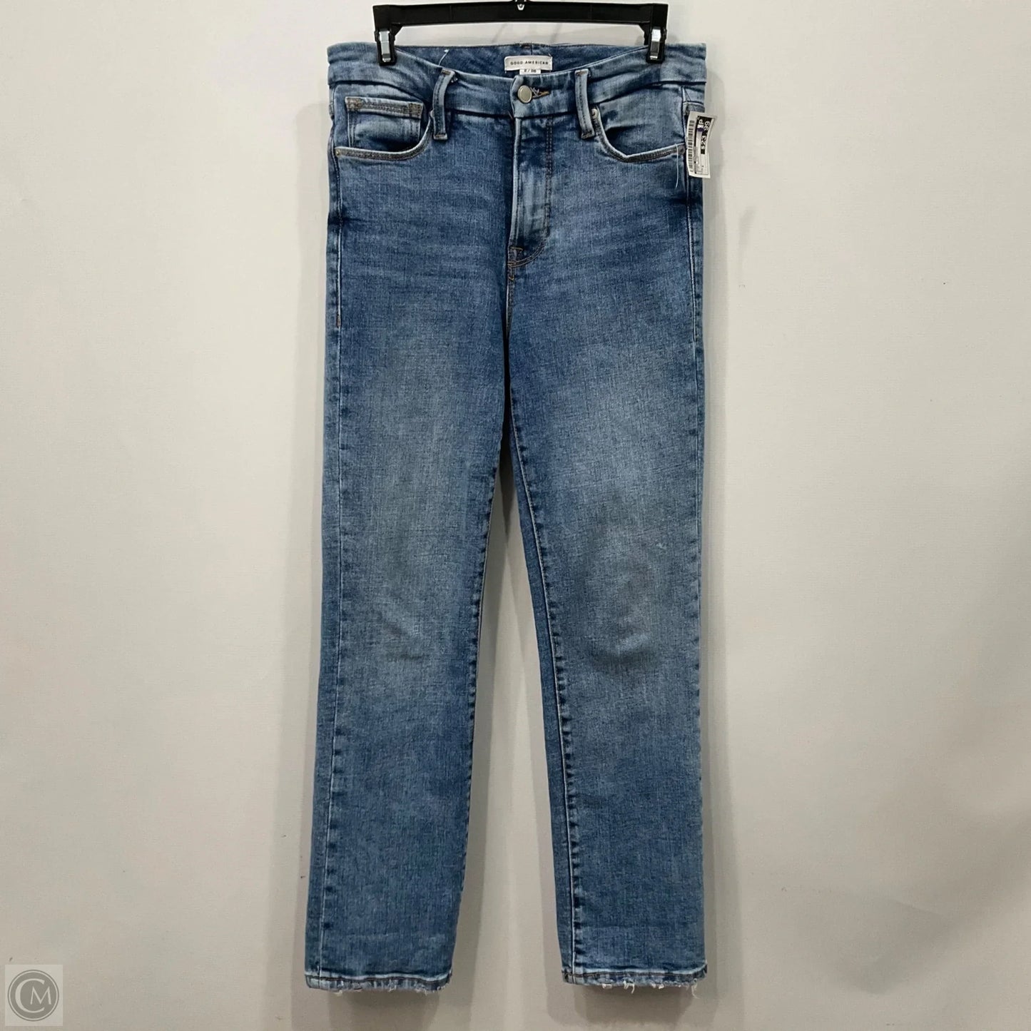 Jeans Straight By Good American In Blue Denim, Size: 2