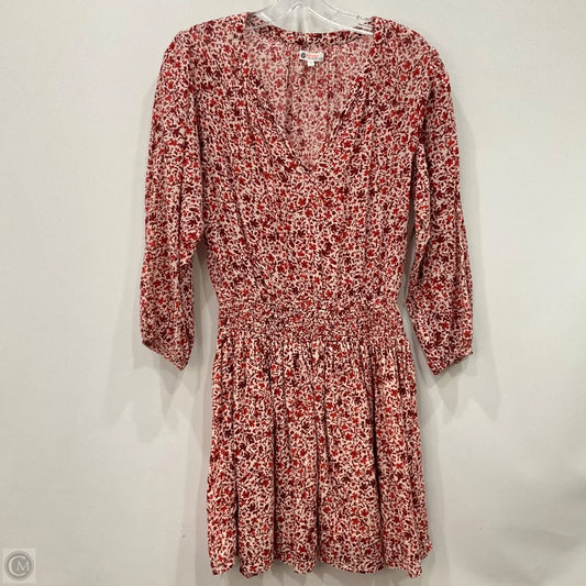 Dress Casual Midi By Sundry In Maroon, Size: Xs