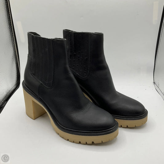 Boots Ankle Heels By Dolce Vita In Black & Tan, Size: 9