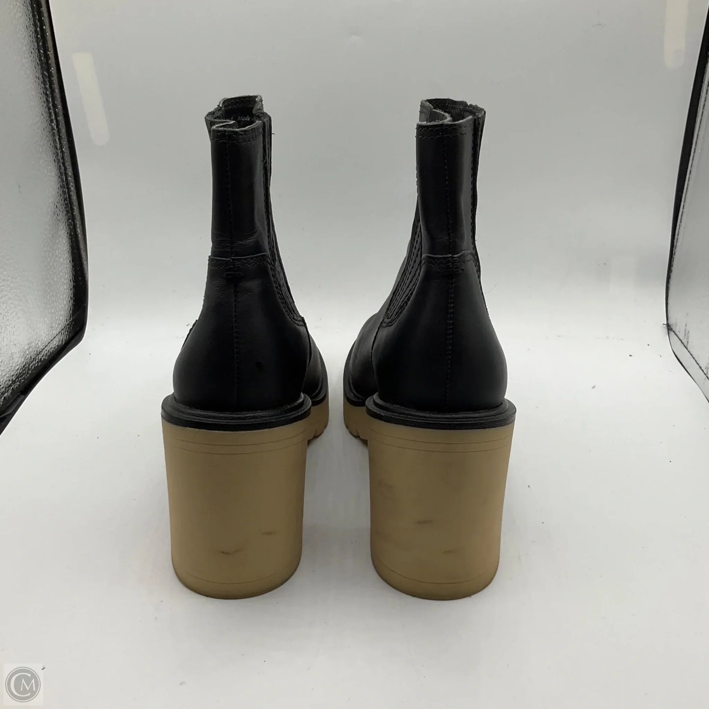 Boots Ankle Heels By Dolce Vita In Black & Tan, Size: 9