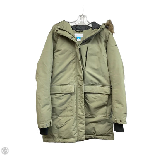 Coat Parka By Columbia In Green, Size: L