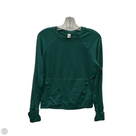 Athletic Sweatshirt Crewneck By Lululemon In Green, Size: 4