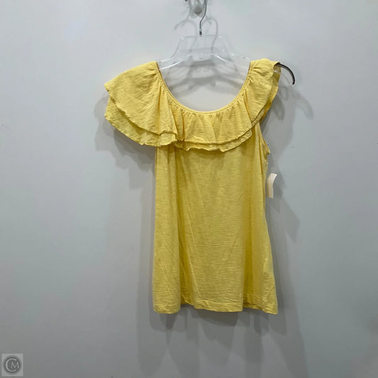 Top Sleeveless Designer By Lilly Pulitzer In Yellow, Size: S