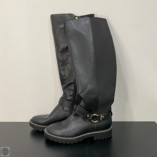 Boots Knee Flats By Tommy Hilfiger In Black, Size: 8.5