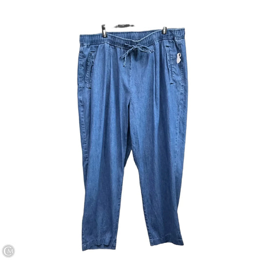 Pants Cropped By Old Navy In Blue Denim, Size: Xl