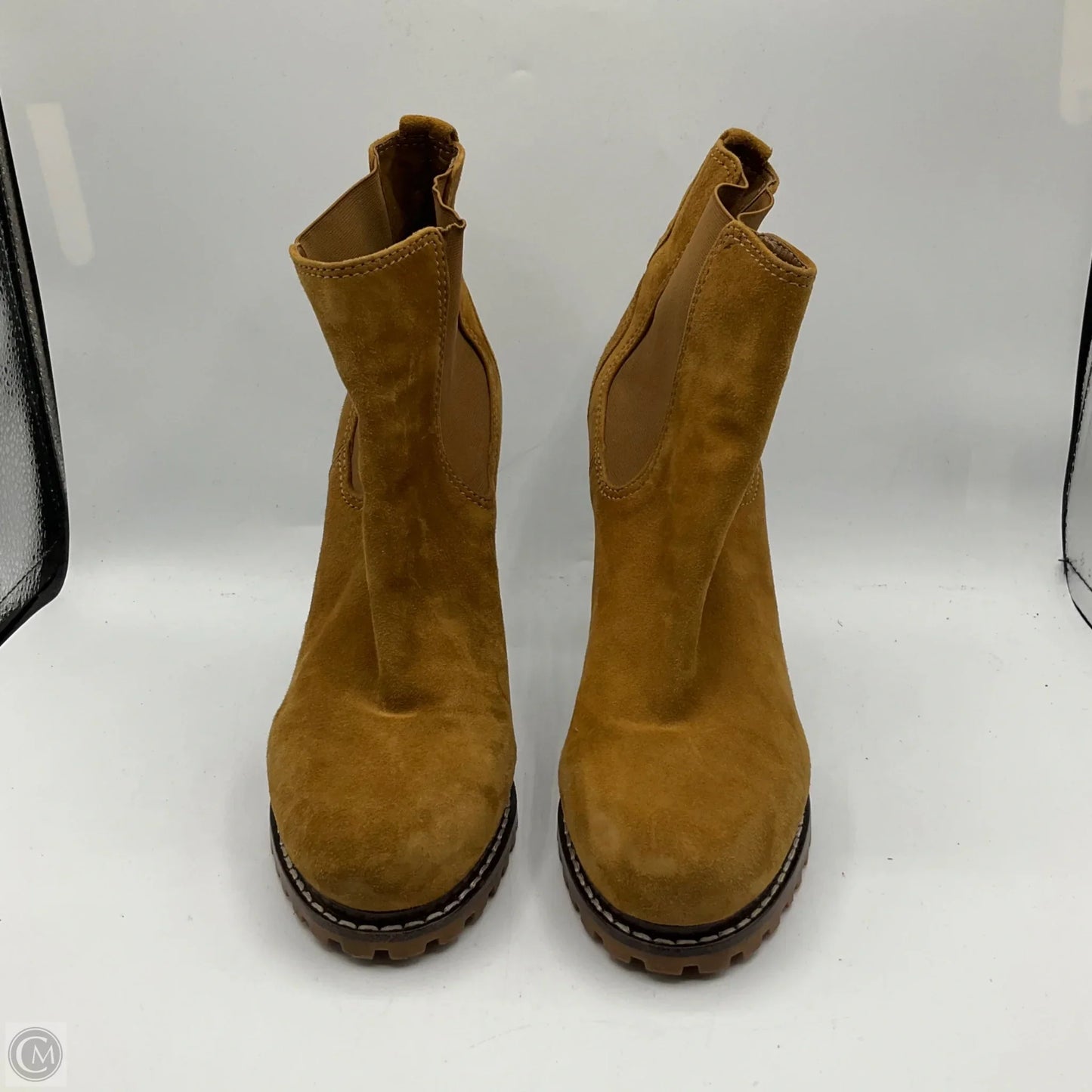 Boots Designer By Tory Burch In Brown, Size: 8.5
