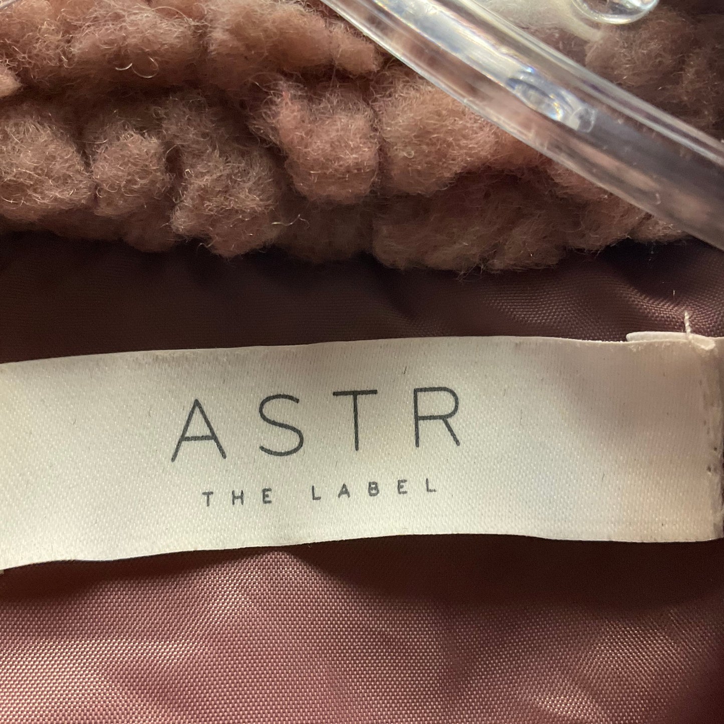Coat Faux Fur & Sherpa By Astr In Pink, Size: S