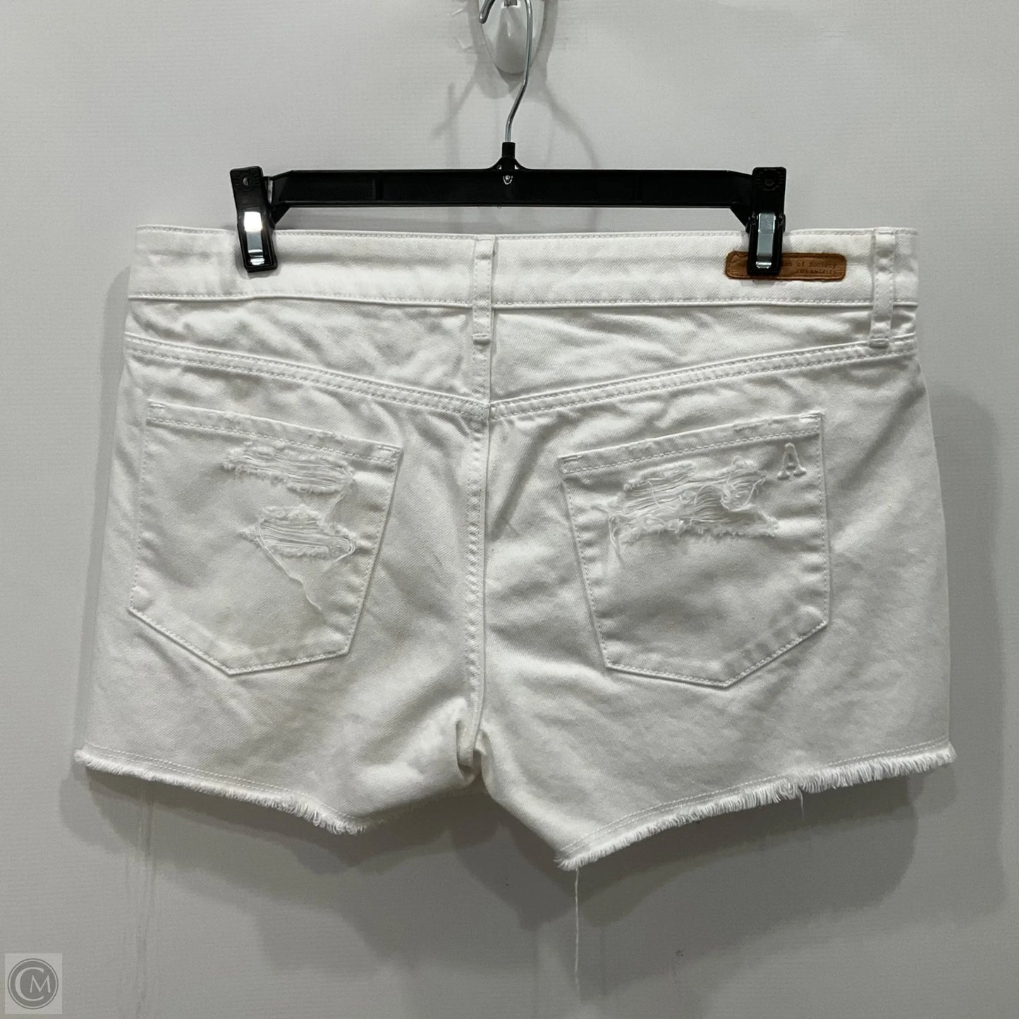Shorts By Articles Of Society In White Denim, Size: 6