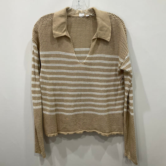 Top Long Sleeve By Gap In Beige, Size: M