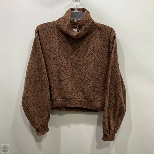 Sweatshirt Crewneck By Abercrombie And Fitch In Animal Print, Size: Xs