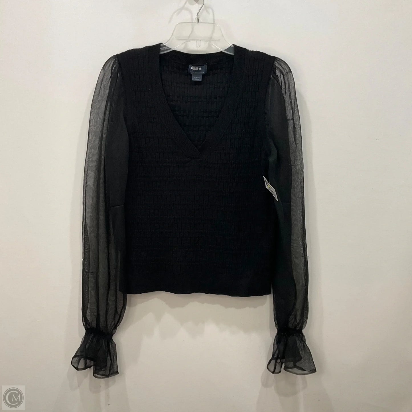 Top Long Sleeve By Maeve In Black, Size: L