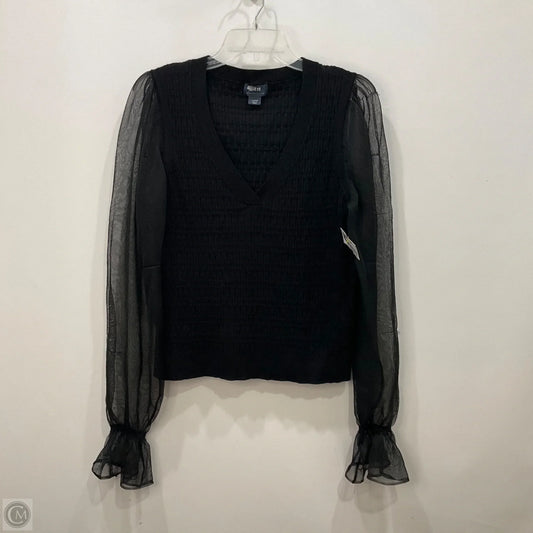 Top Long Sleeve By Maeve In Black, Size: L