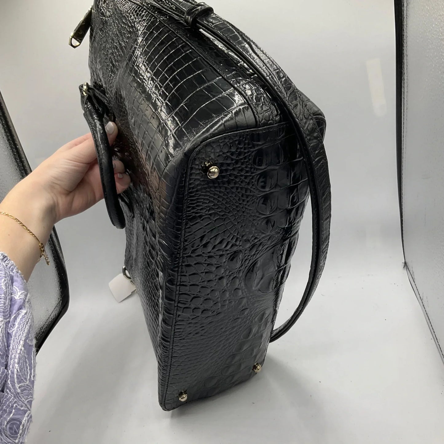 Handbag Designer By Brahmin, Size: Large