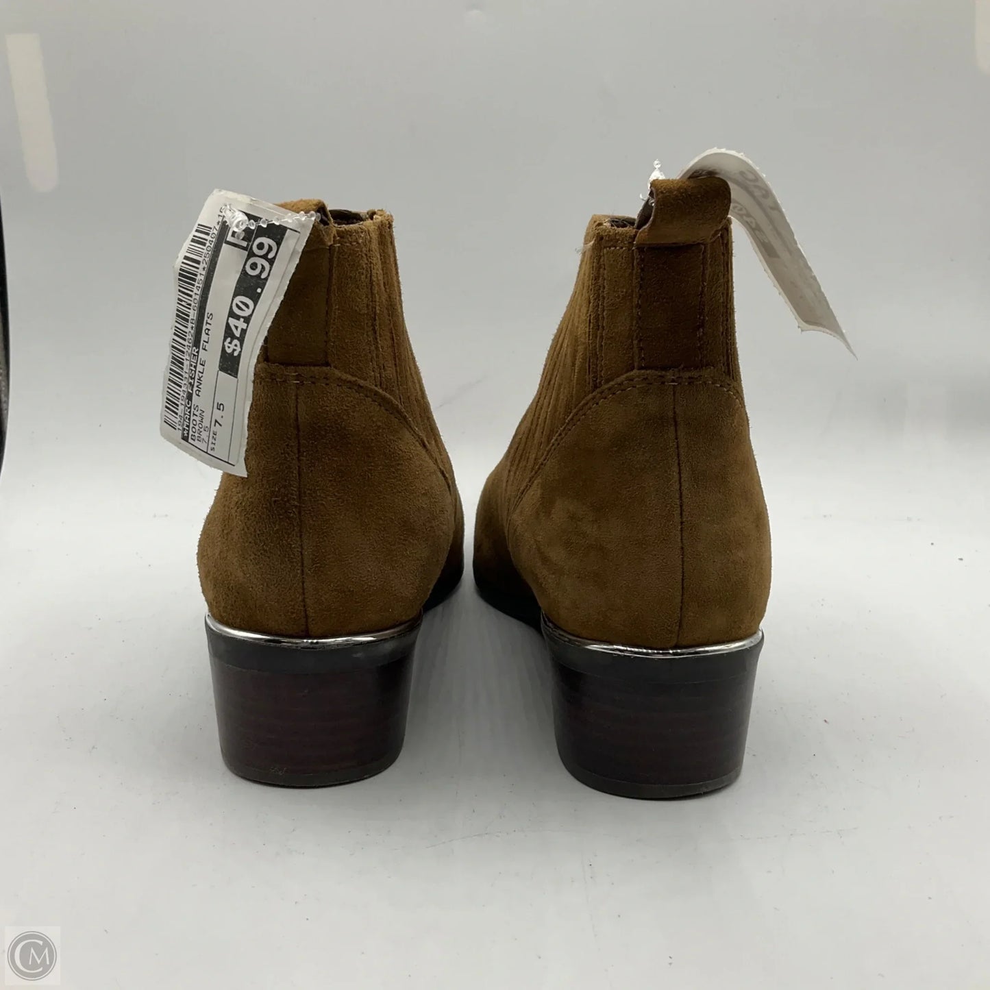 Boots Ankle Flats By Marc Fisher In Brown, Size: 7.5