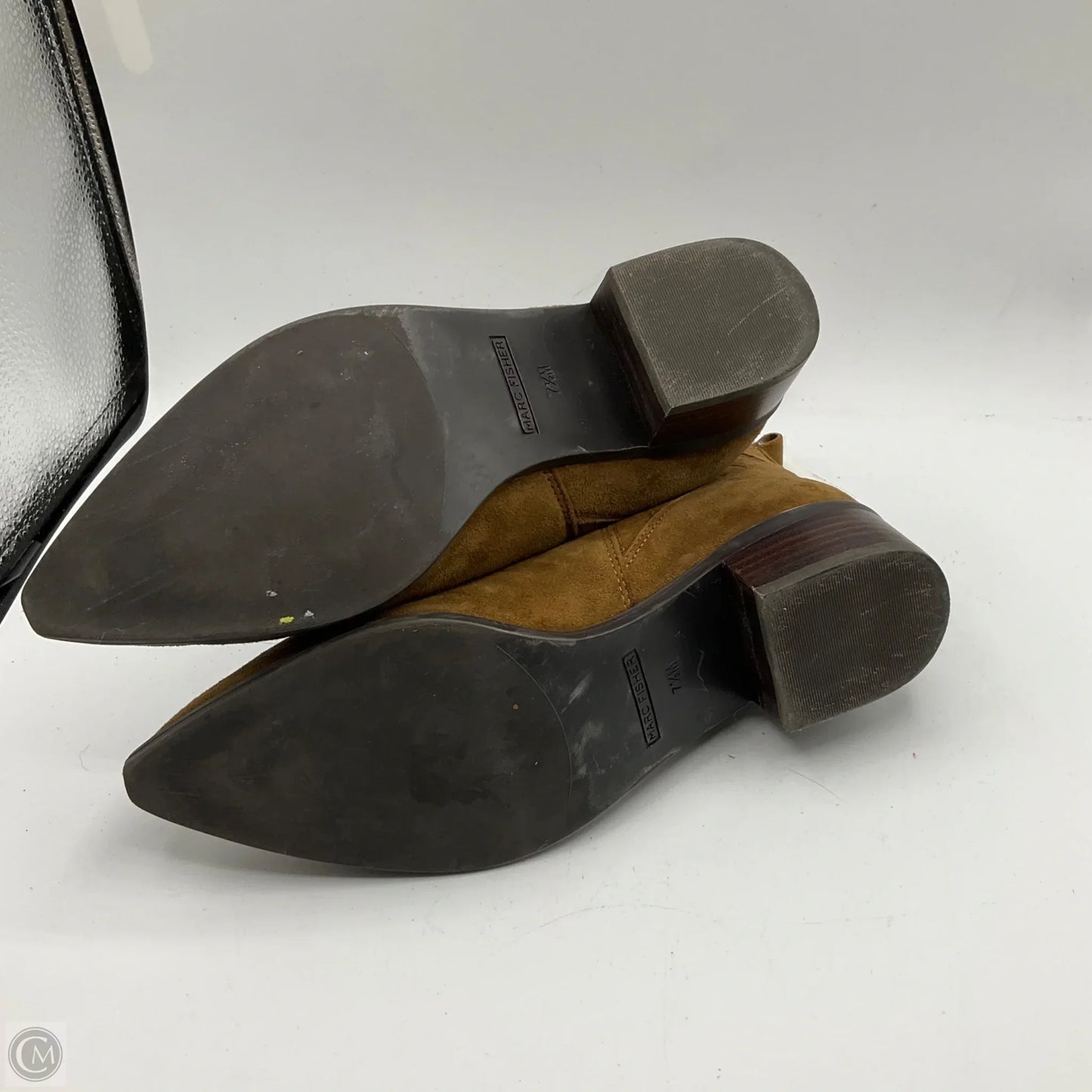 Boots Ankle Flats By Marc Fisher In Brown, Size: 7.5