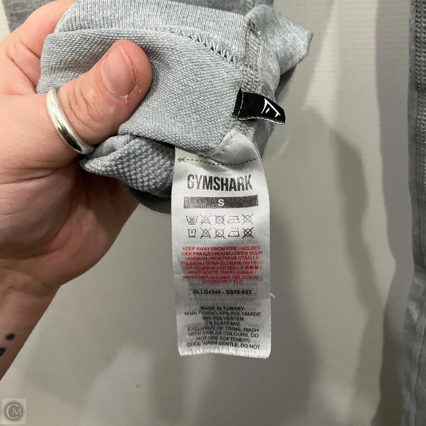 Athletic Leggings By Gym Shark In Grey, Size: S