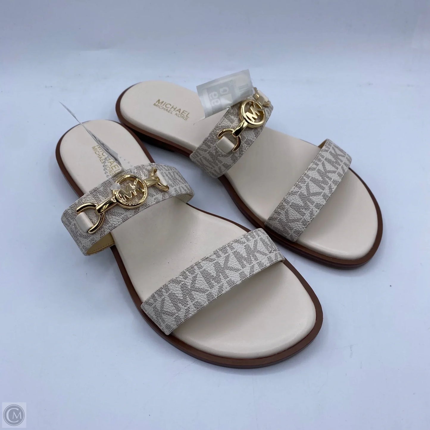 Sandals Designer By Michael Kors In White, Size: 7