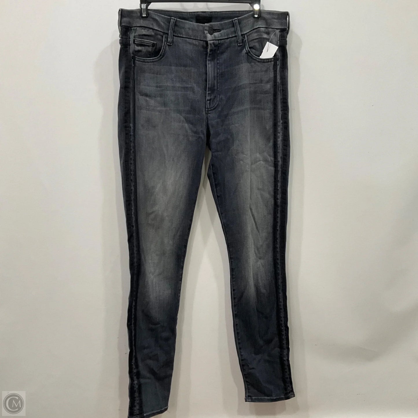 Jeans Skinny By Mother In Black, Size: 14
