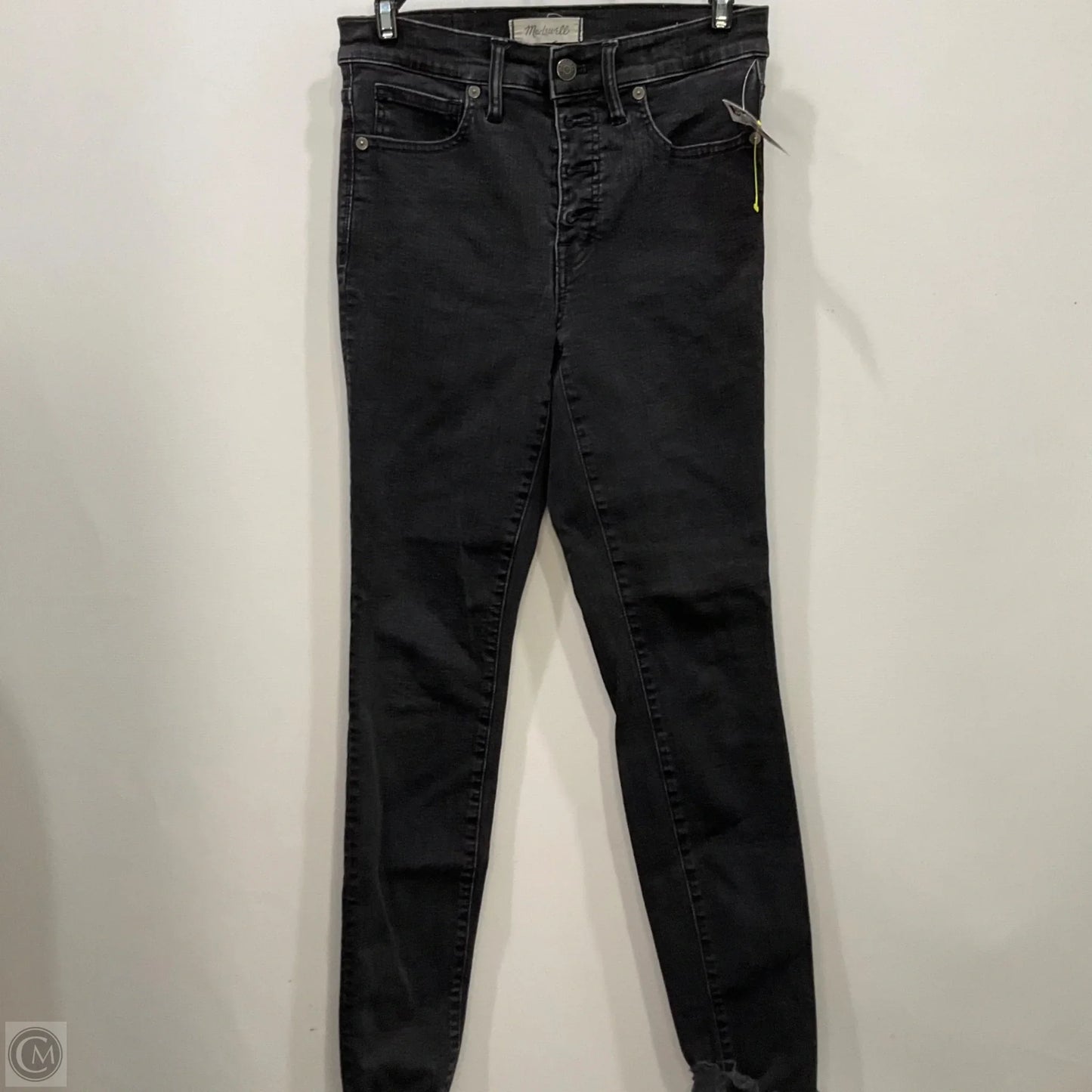 Jeans Skinny By Madewell In Black, Size: 4