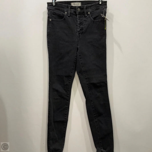 Jeans Skinny By Madewell In Black, Size: 4