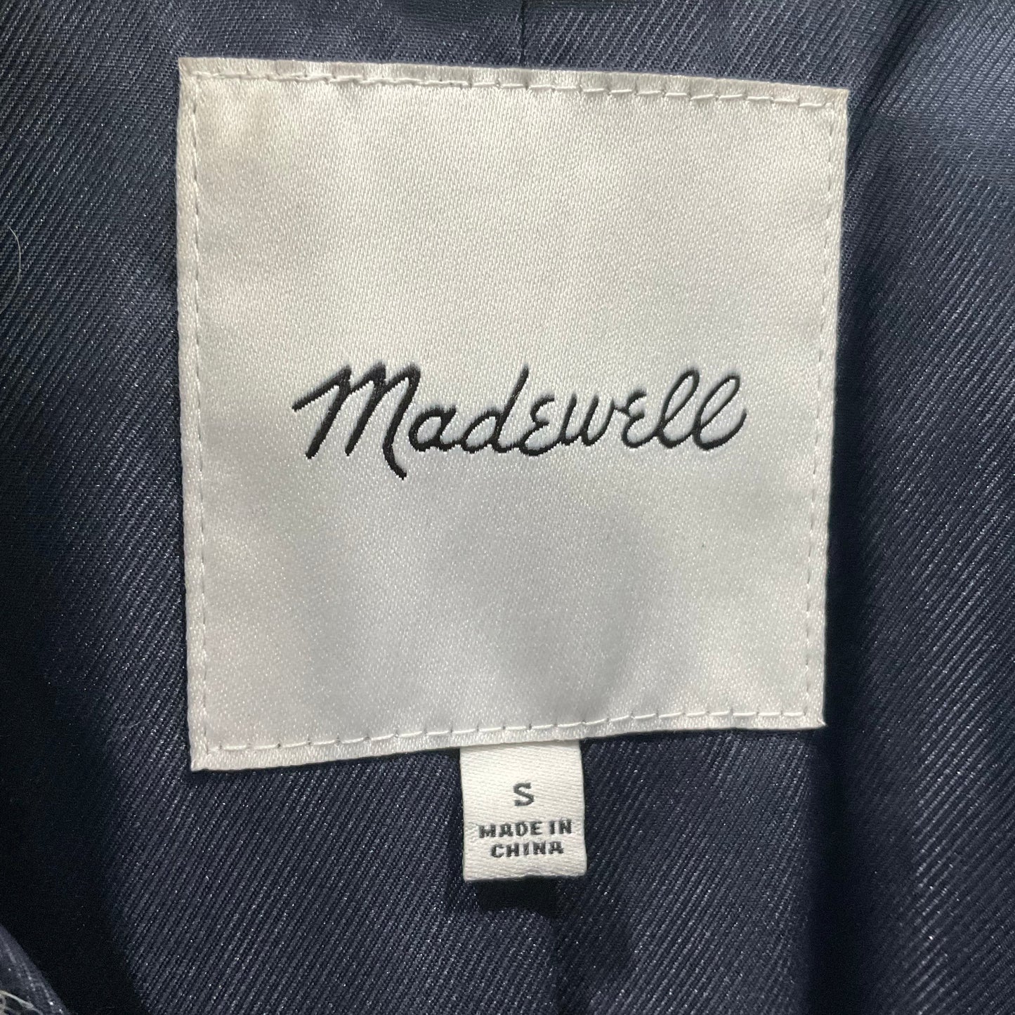 Jacket Faux Fur & Sherpa By Madewell In Plaid Pattern, Size: S