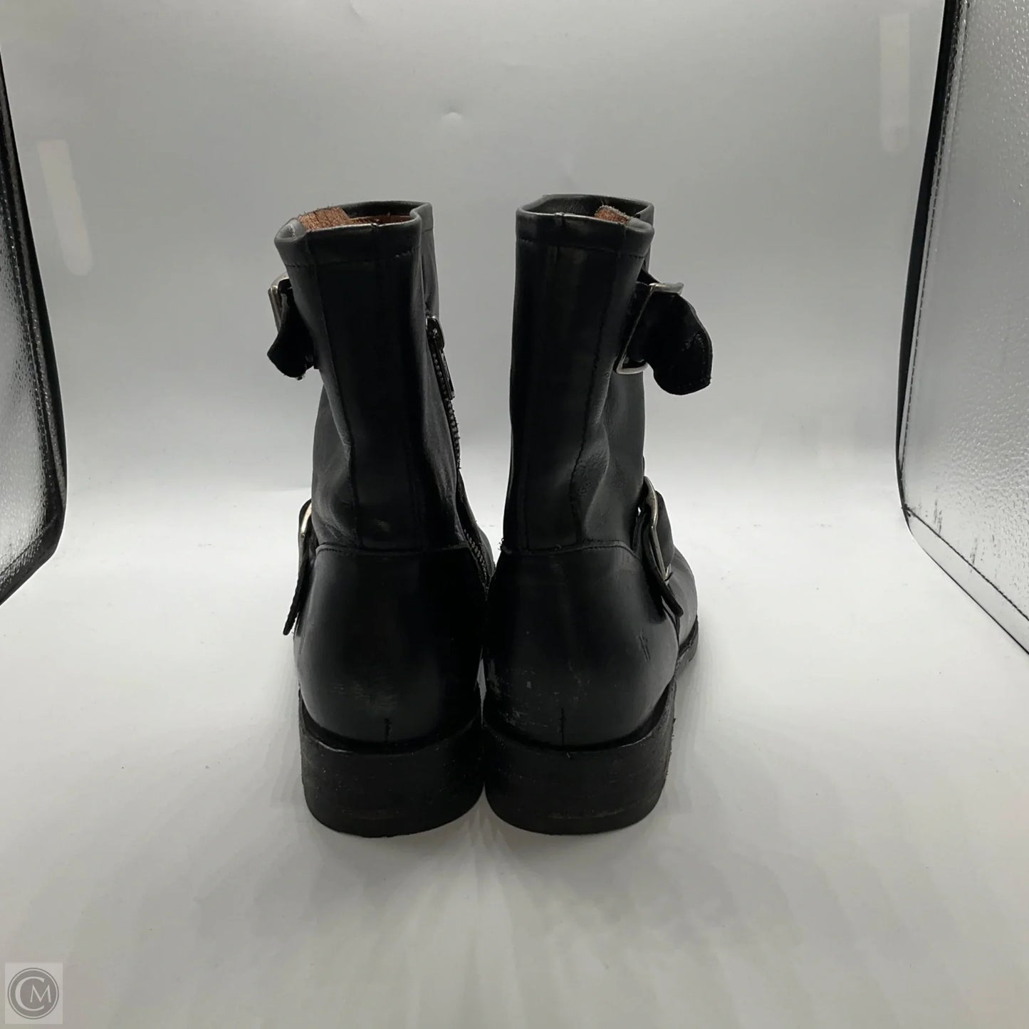 Boots Designer By Frye In Black, Size: 7.5