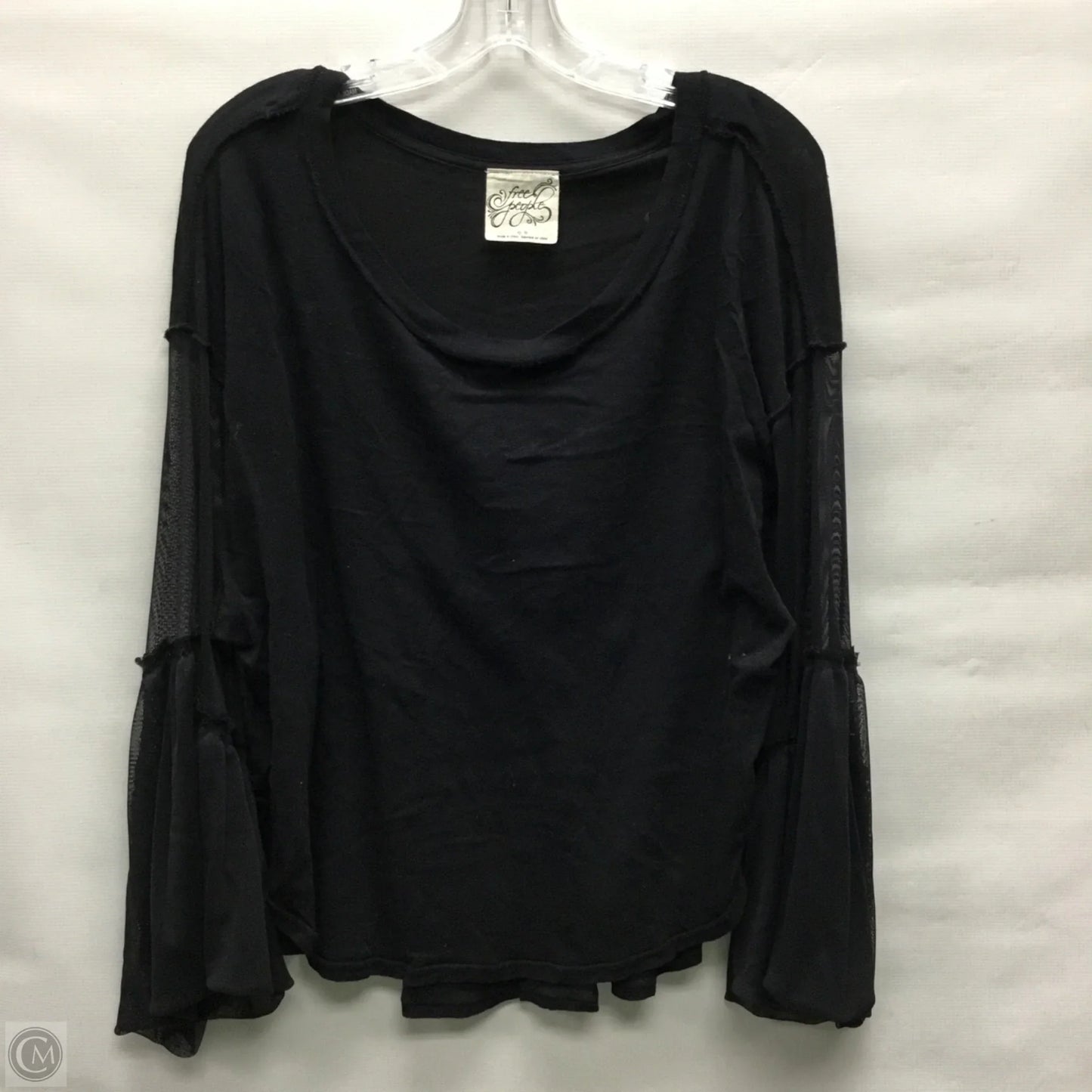 Top Long Sleeve By Free People In Black, Size: Xs