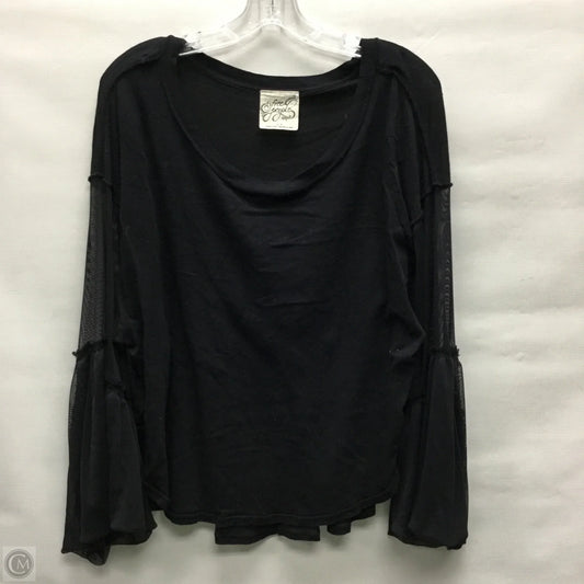 Top Long Sleeve By Free People In Black, Size: Xs