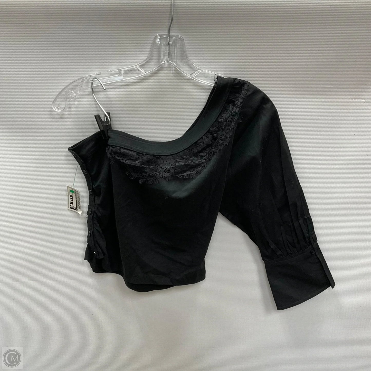 Top Long Sleeve By Anthropologie In Black, Size: S