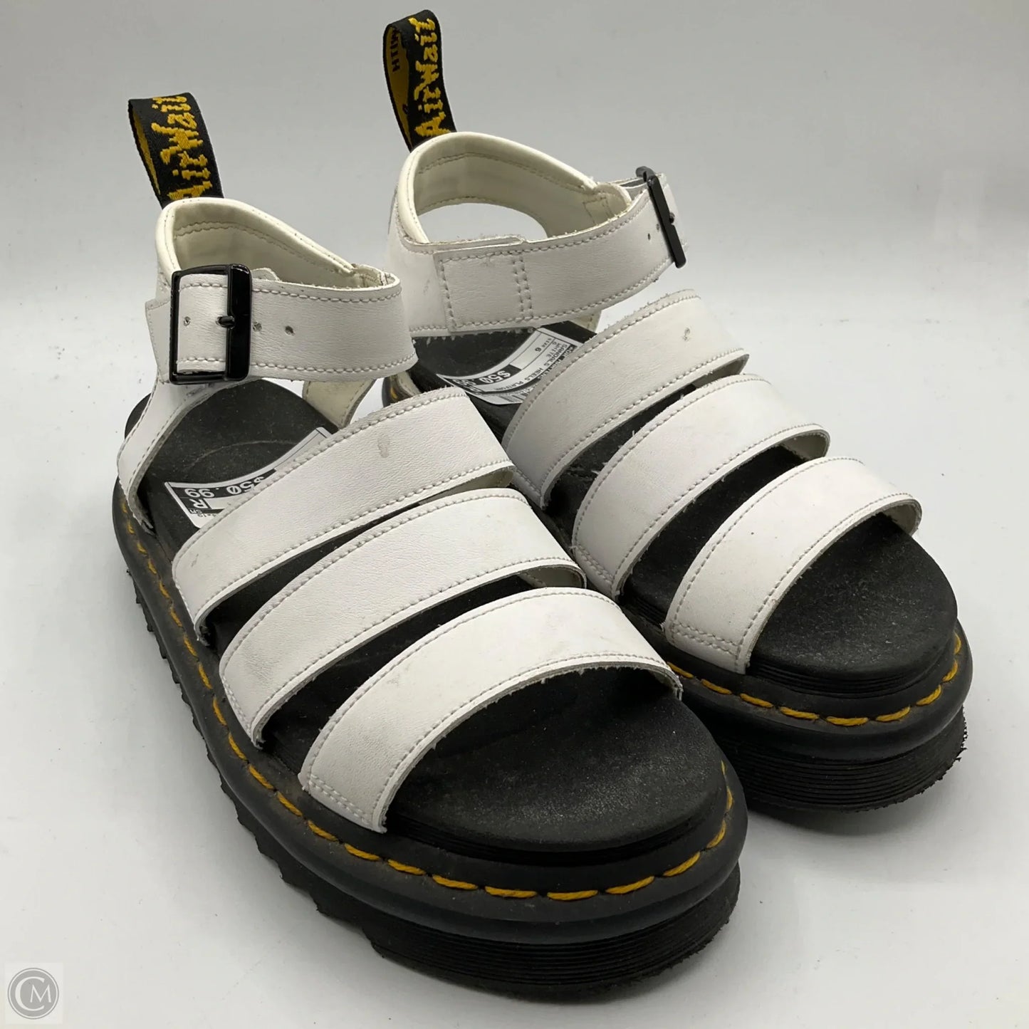 Sandals Heels Platform By Dr Martens In White, Size: 6