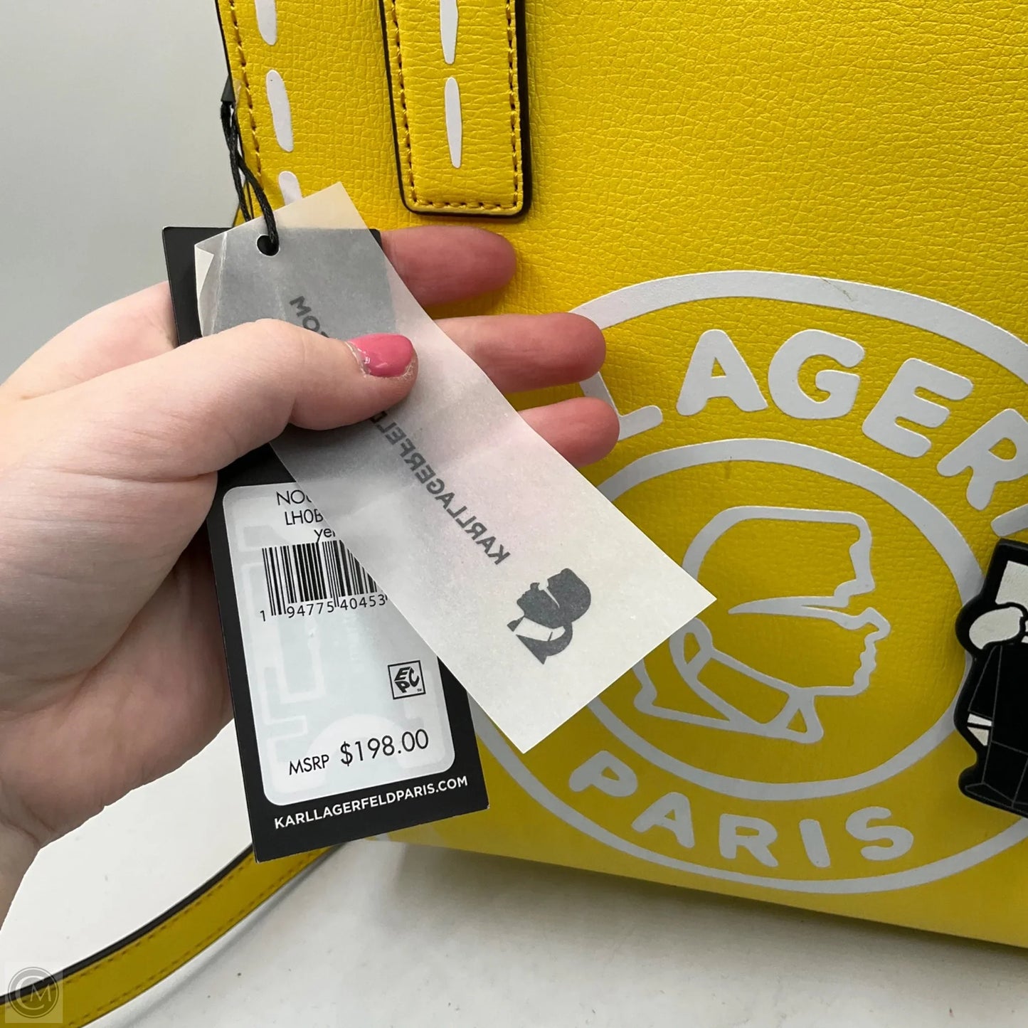 Handbag Designer By Karl Lagerfeld, Size: Medium