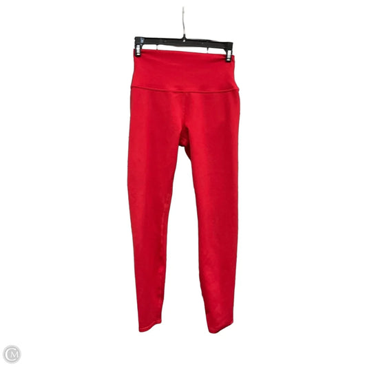 Athletic Leggings By Alo In Red, Size: Xs
