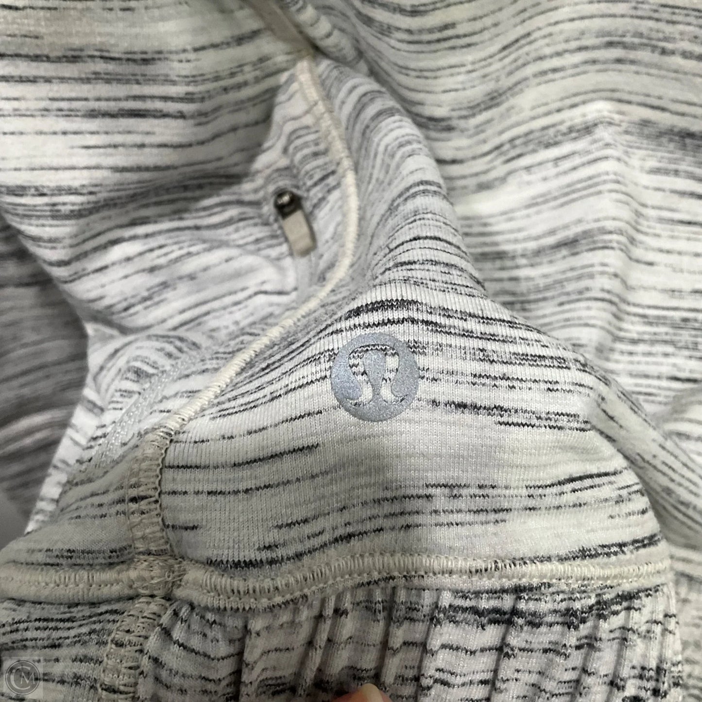 Sweatshirt Hoodie By Lululemon In Grey, Size: 6