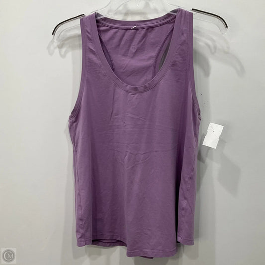 Athletic Tank Top By Lululemon In Purple, Size: 8