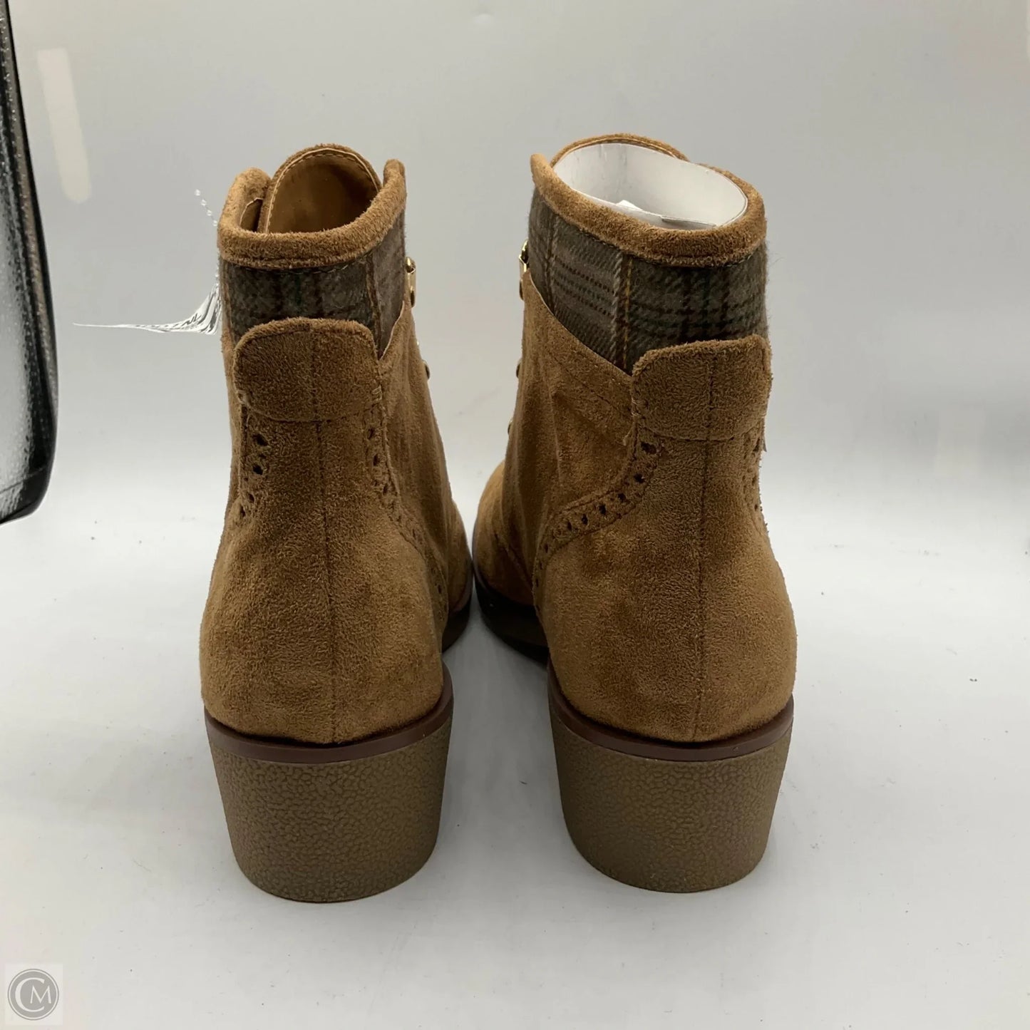 Boots Ankle Heels By Tommy Hilfiger In Brown, Size: 9