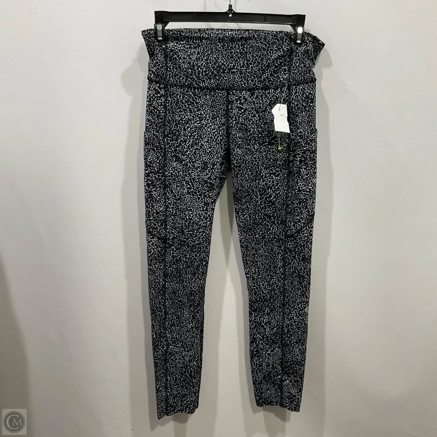 Athletic Leggings By Lululemon In Black & Grey, Size: 8