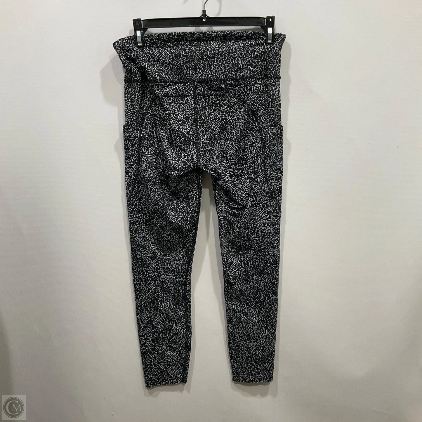 Athletic Leggings By Lululemon In Black & Grey, Size: 8