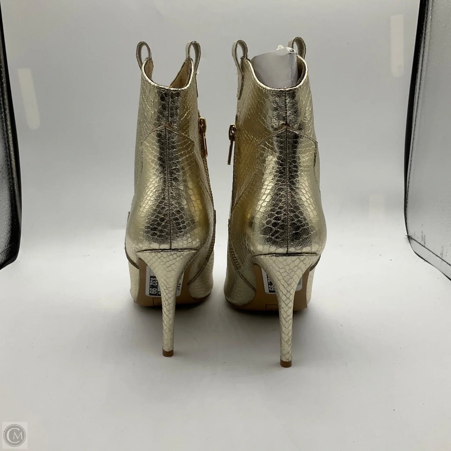 Boots Ankle Heels By Shu Shop In Gold, Size: 6